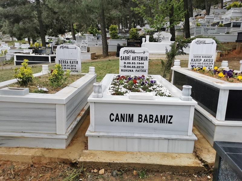 Bir Kişilik Mermer Mezar Modeli - Görsel 2