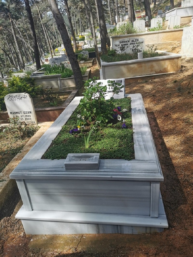 Bir Kişilik Mermer Mezar Modeli - Görsel 3