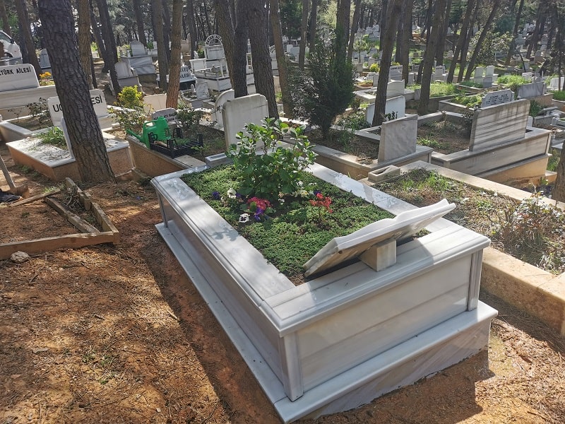 Bir Kişilik Mermer Mezar Modeli - Görsel 2