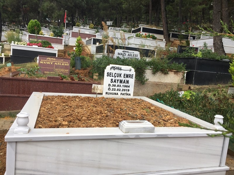 İki Kişilik Mermer Mezar Modeli - Görsel 2